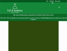 Tablet Screenshot of fullofgoodness.com